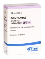 Флутамид таблетки п/о плен. 250мг 84шт