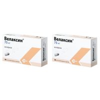 2Х Велаксин капсулы пролонг 75мг 28шт