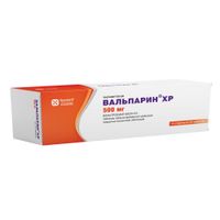 Вальпарин ХР таблетки п/о плен. пролонг. действ. 500мг 100шт