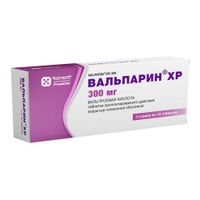 Вальпарин ХР таблетки п/о плен. пролонг. действия стрипы 300мг 30шт