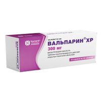 Вальпарин ХР таблетки п/о плен. пролонг. действия 300мг 100шт