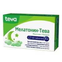 Мелатонин-Тева таблетки 3мг 60шт миниатюра фото №2 Мелатонин-Тева таблетки 3мг 60шт миниатюра фото №2