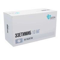 Эзетимиб таблетки 10мг 56шт Эзетимиб таблетки 10мг 56шт
