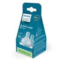 Соска силиконовая быстрый поток с 6 мес. Anti-colic Philips Avent 2шт (SCY764/02) миниатюра фото №2