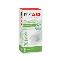 Лейкопластырь бактерицидный на полимерной основе невидимый First Aid/Ферстэйд 2,5х5,6см 10шт Лейкопластырь бактерицидный на полимерной основе невидимый First Aid/Ферстэйд 2,5х5,6см 10шт
