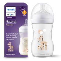 Бутылочка из полипропилена с силиконовой соской средний поток с 3+ мес. Natural Response Philips Avent 260мл (SCY903/66) миниатюра фото №7 Бутылочка из полипропилена с силиконовой соской средний поток с 3+ мес. Natural Response Philips Avent 260мл (SCY903/66) миниатюра фото №7