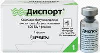 Диспорт лиофилизат для приг. раствора для инъекций 500ЕД