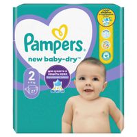 Подгузники Pampers (Памперс) New Baby-Dry р.2 Mini 3-6 кг 27 шт.