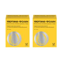 2Х Фертина-фолин порошок для приготовления раствора для приема внутрь стики 1,08г 30шт 2Х Фертина-фолин порошок для приготовления раствора для приема внутрь стики 1,08г 30шт