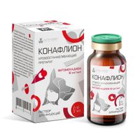 Конафлион раствор для инъекций для животных 10мг/мл 10мл Конафлион раствор для инъекций для животных 10мг/мл 10мл