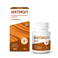 Ихтиол мазь для наружного применения банка 20% 25г Ихтиол мазь для наружного применения банка 20% 25г