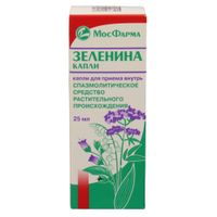 Зеленина капли для приема внутрь 25мл Зеленина капли для приема внутрь 25мл