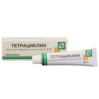 Тетрациклин мазь для наружного применения 3% 15г Тетрациклин мазь для наружного применения 3% 15г