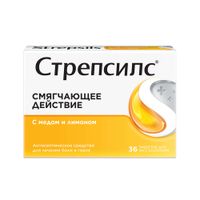 Стрепсилс вкус меда и лимона таблетки для рассасывания 36шт миниатюра фото №7