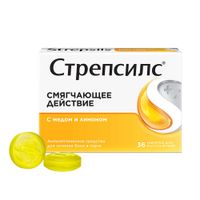 Стрепсилс вкус меда и лимона таблетки для рассасывания 36шт