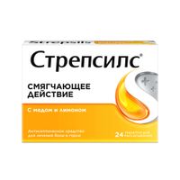 Стрепсилс вкус меда и лимона таблетки для рассасывания 24шт миниатюра фото №7