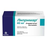 Липримар таблетки п/о плен. 40мг 30шт Липримар таблетки п/о плен. 40мг 30шт