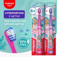Щетка зубная супермягкая детская питаемая от батарей 6+ Colgate/Колгейт миниатюра фото №3