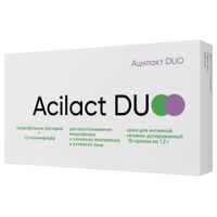Крем для интимной гигиены дозированный Acilact Duo/Ацилакт Дуо 1,2г 10шт Крем для интимной гигиены дозированный Acilact Duo/Ацилакт Дуо 1,2г 10шт