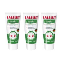 3Х Паста зубная Herbal Basic Lacalut/Лакалют 65г