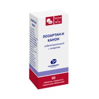 Лозартан-Н Канон таблетки п/о плен. банка 12,5мг+50мг 90шт Лозартан-Н Канон таблетки п/о плен. банка 12,5мг+50мг 90шт