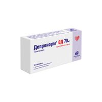 Депренорм ОД таблетки с пролонгированным высвобождением п/о плен. 70мг 30шт Депренорм ОД таблетки с пролонгированным высвобождением п/о плен. 70мг 30шт
