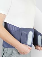 Бандаж-корсет на пояснично-крестцовый отдел Интелин SL B06, синий, р.L миниатюра фото №4