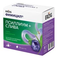 Фимицил псиллиум и слива порошок для приема внутрь пак. 5г 12шт миниатюра фото №4 Фимицил псиллиум и слива порошок для приема внутрь пак. 5г 12шт миниатюра фото №4