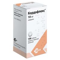 Кордафлекс таблетки п/о плен. фл. 10мг 100шт