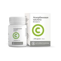 Аскорбиновая кислота драже 50мг 200шт