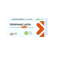 Топирамат-Алси таблетки п/о плен. 25мг 30шт