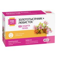 Золототысячник+Любисток комплекс экстрактов Будь Здоров! капсулы 360мг 60шт миниатюра