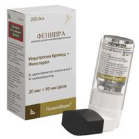 Фенипра аэрозоль для ингаляций дозированный 20мкг+50мкг/доза 200доз