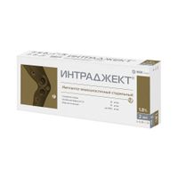 Интраджект раствор для в/суст введ. шприц 1,8% 2мл Интраджект раствор для в/суст введ. шприц 1,8% 2мл