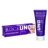 Паста зубная R.O.C.S./РОКС Uno Whitening 74мл