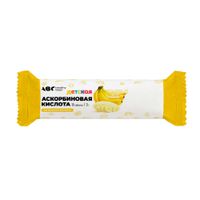 Аскорбинка для детей с 3 лет вкус банана ABC Healthy Food таблетки 3г 10шт Аскорбинка для детей с 3 лет вкус банана ABC Healthy Food таблетки 3г 10шт