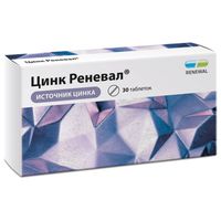 Цинк Renewal/Реневал таблетки п/о плен. 299мг 30шт