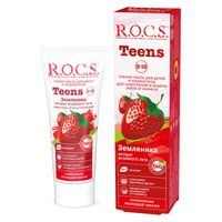 Паста зубная для подростков от 8 до 18 лет R.O.C.S./РОКС Teens Земляника 74г