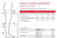 Колготы компрессионные с закрытым мыском 1 класс черные р.l короткие s серия 6000 venosan миниатюра фото №3