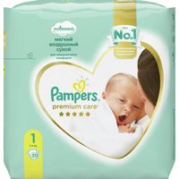 Подгузники Pampers (Памперс) Premium Care р.1 (2-5 кг) 20 шт. миниатюра фото №3
