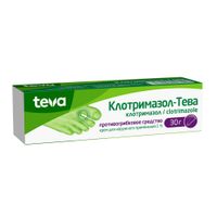 Клотримазол-Тева крем для наружного применения 1% 30г миниатюра фото №3 Клотримазол-Тева крем для наружного применения 1% 30г миниатюра фото №3