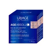 Маска восстанавливающая ночная Age Absolu Uriage/Урьяж банка 50мл миниатюра фото №2