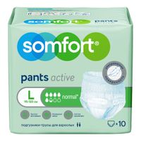 Подгузники для взрослых Normal Active Pants Somfort/Сомфорт 10шт р.L