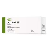 Эстролет таблетки п/о плен. 2,5мг 30шт миниатюра фото №2 Эстролет таблетки п/о плен. 2,5мг 30шт миниатюра фото №2