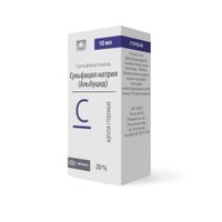 Сульфацил натрия (альбуцид) капли глазные 20% 10мл миниатюра фото №2
