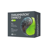 Пикамилон Гинкго капсулы 40мг+20мг 90шт Пикамилон Гинкго капсулы 40мг+20мг 90шт