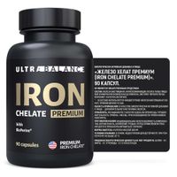 Железо хелат Premium UltraBalance/УльтраБаланс капсулы 300мг 90шт миниатюра фото №2