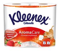 Бумага туалетная трехслойная с ароматом клубники Kleenex/Клинекс 4шт