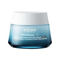 Vichy Mineral 89 Интенсивно увлажняющий крем для сухой кожи лица, 100 часов увлажнения, с гиалуроновой кислотой и ниацинамидом, 50 мл Vichy Mineral 89 Интенсивно увлажняющий крем для сухой кожи лица, 100 часов увлажнения, с гиалуроновой кислотой и ниацинамидом, 50 мл