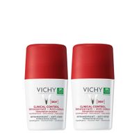 Vichy Clinical Control Дезодорант-антиперспирант от пота, 96 часов защиты, с цинком и перлитом, набор 2х50 мл